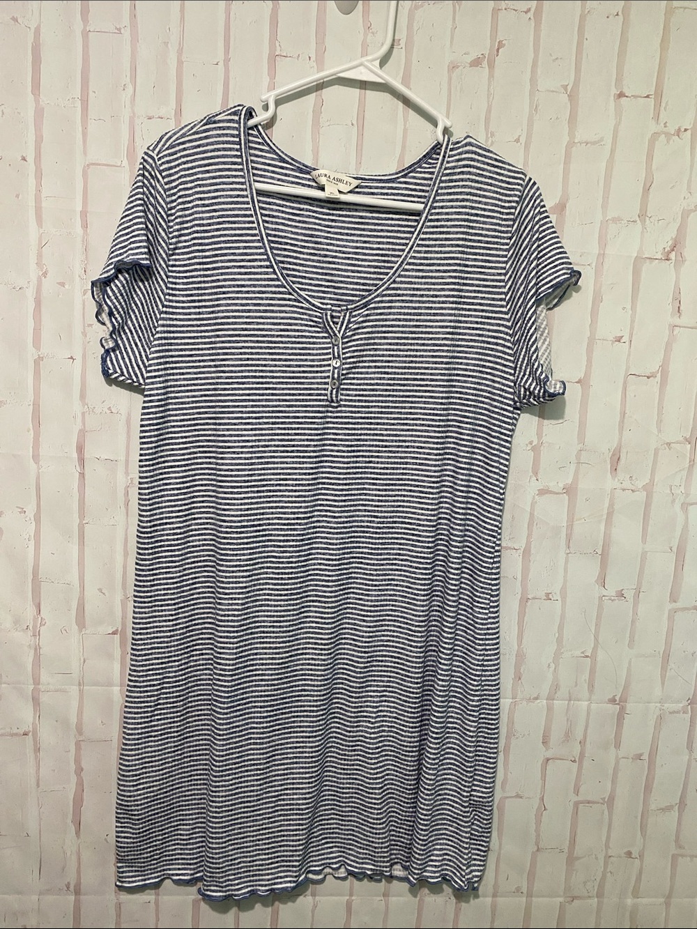 Laura Ashley NWOT Striped Short Sleeve Dress size XL